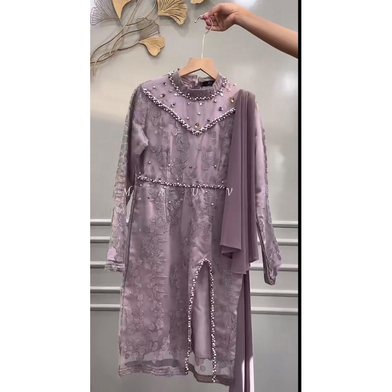(Preloved) Akita id Kebaya Hanna Tunik Mauve