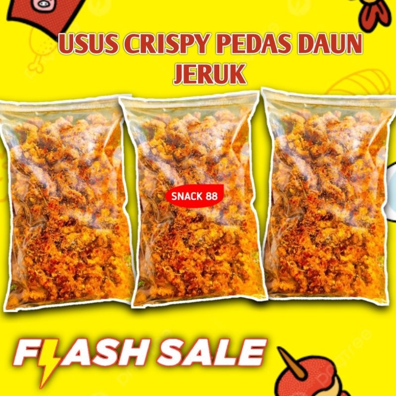 

Keripik Usus Pedas Daun Jeruk 250gram