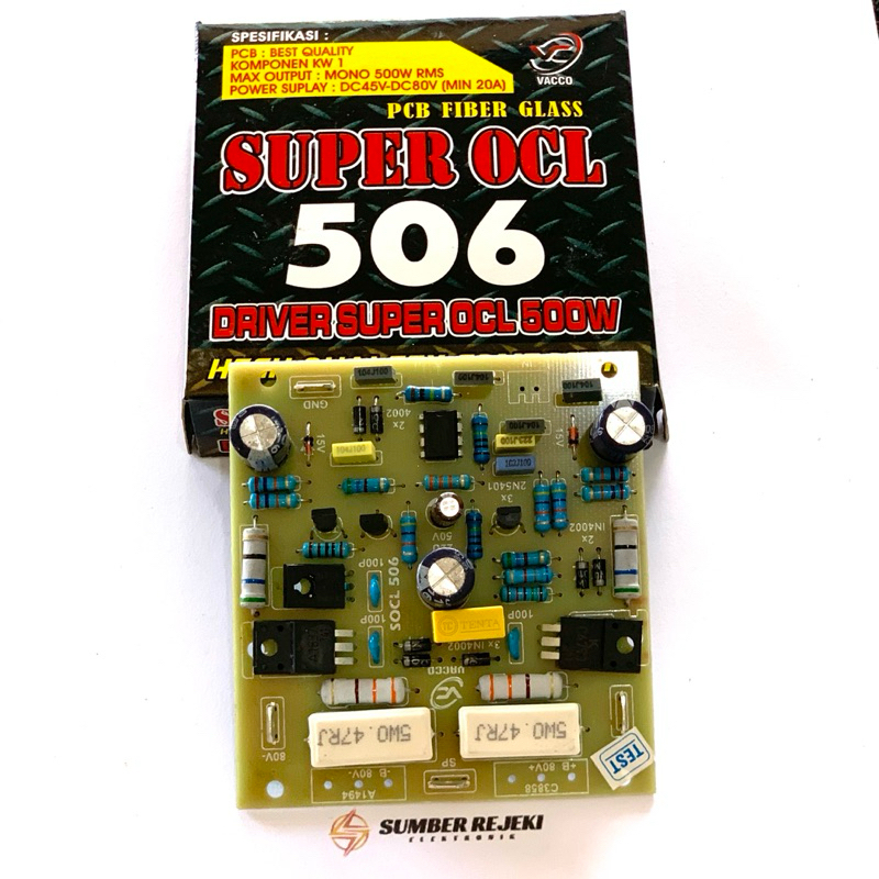 Driver Super OCL 506 Pcb Fiber glass Original Product Vacco
