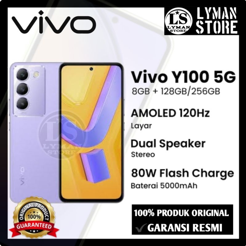 Vivo Y100 5G 8/256Gb Garansi Resmi