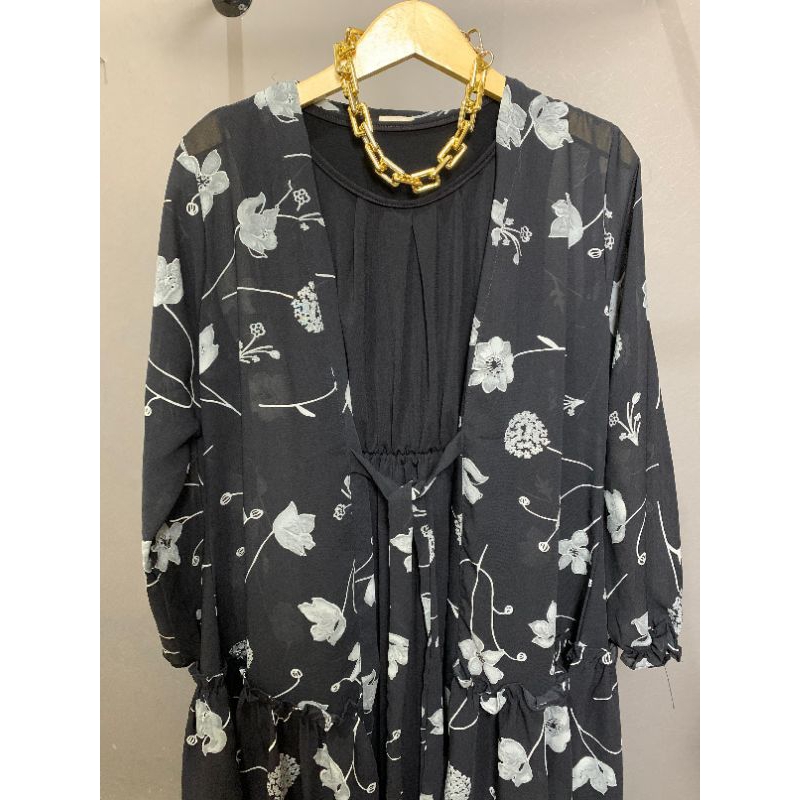 long cardigan motif sifon Bangkok premium