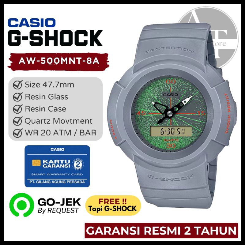 Jam Tangan Pria Casio G-SHOCK AW-500MNT-8A AW500MNT ORIGINAL Garansi Resmi