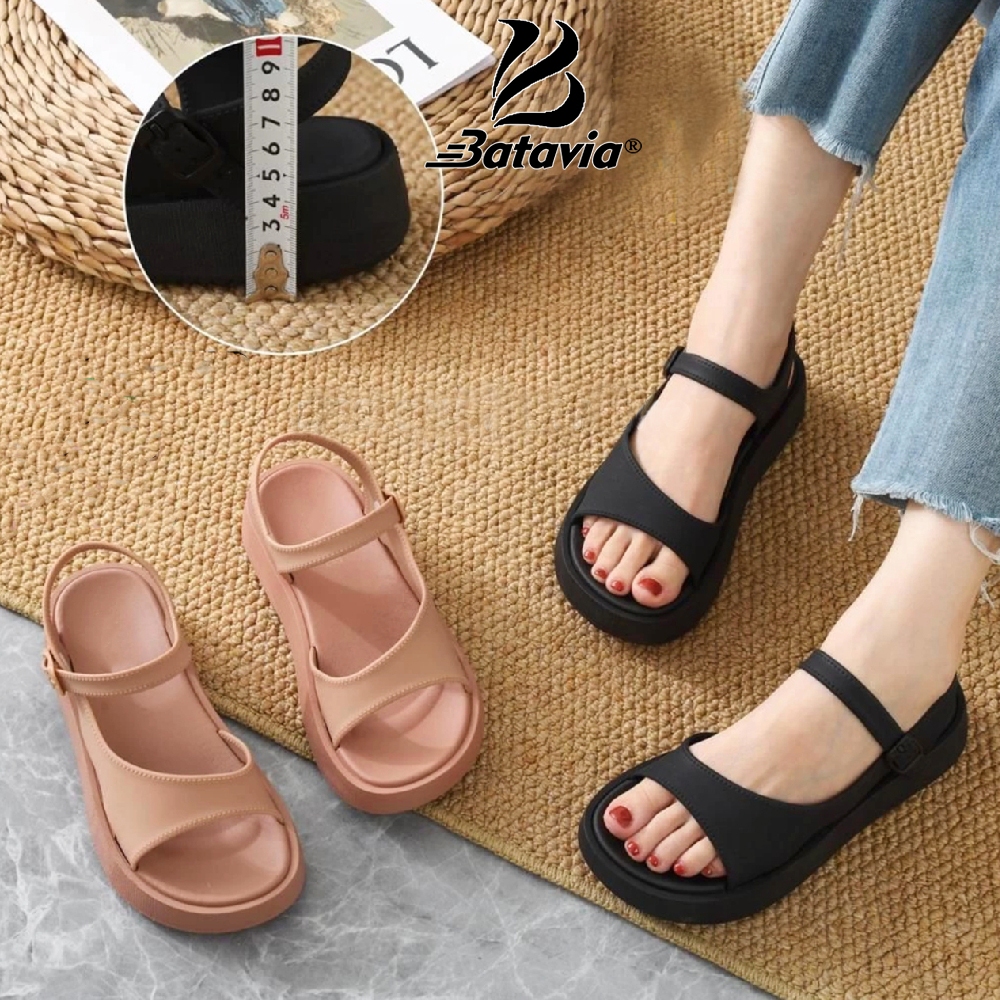 Sandal Wanita Elegan Slop Tali Jelly Empuk sepatu 2023-3