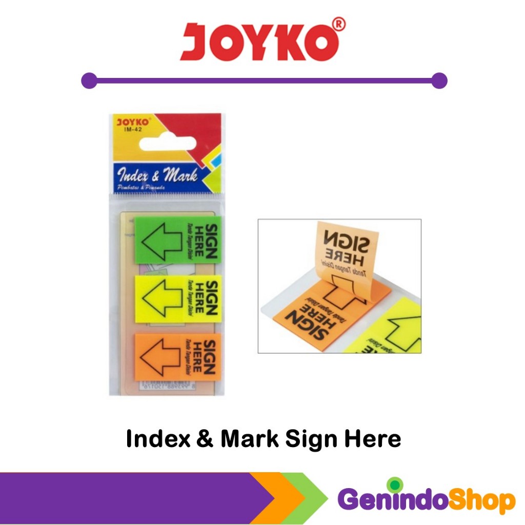 

Sticky Note / Index & Mark / Penanda / Pembatas Joyko Plastik IM-42