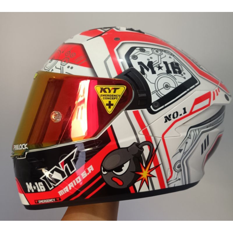 Helm KYT NFR super mario limited edition xl fullset