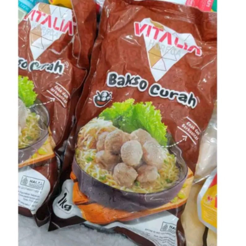 

Vitalia Bakso Sapi Curah 1000g
