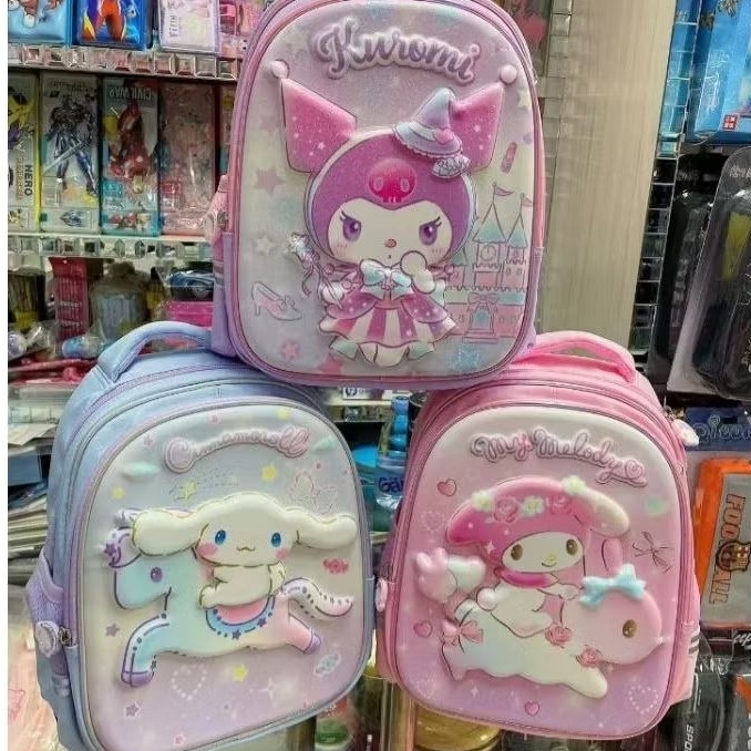 Tas Sekolah Import SD Sanrio / Tas Sekolah Melody / Ransel Sekolah Kuromi Import / Tas Sekolah SD Ci