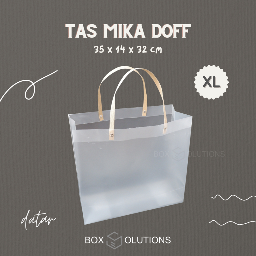 

tas mika doff DATAR premium (XL) - 35x14x32 cm isi 12 pcs