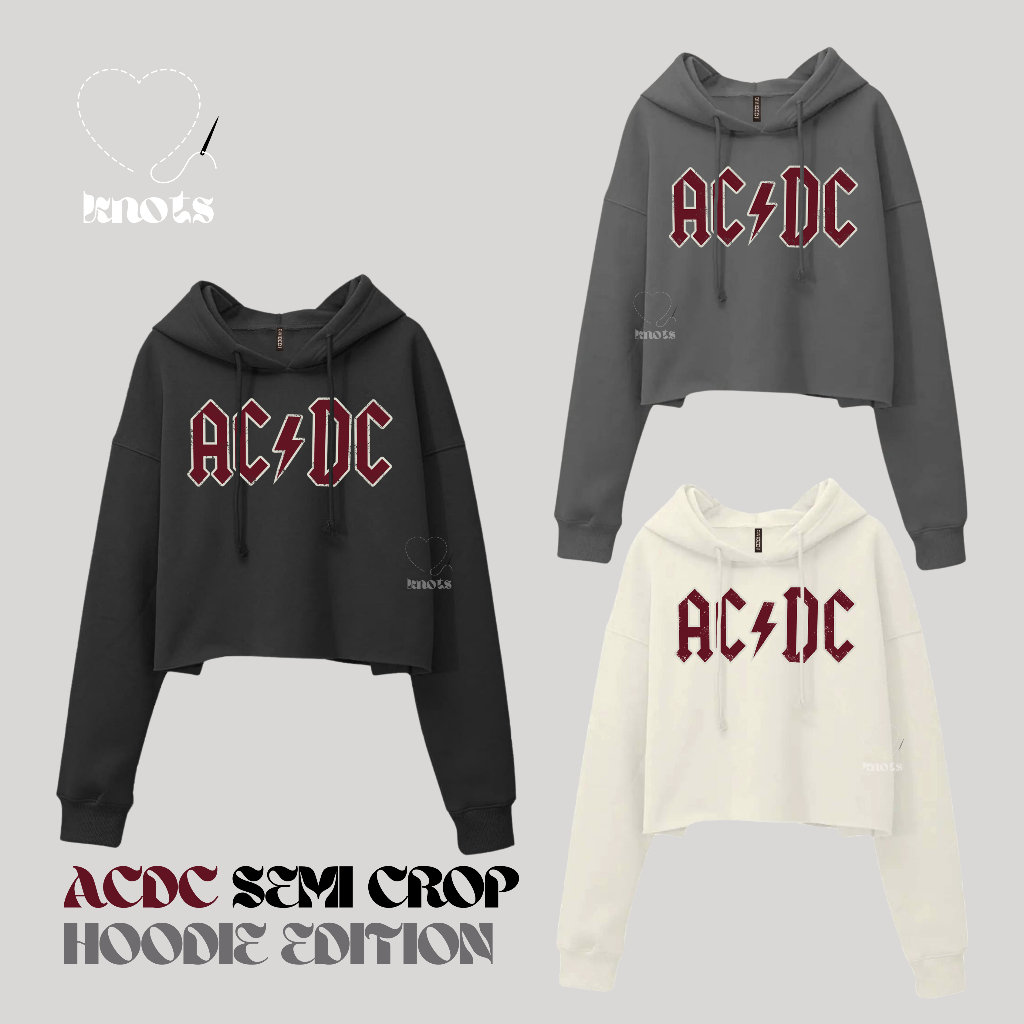 AC*DC Semi Crop Hoodie - HM