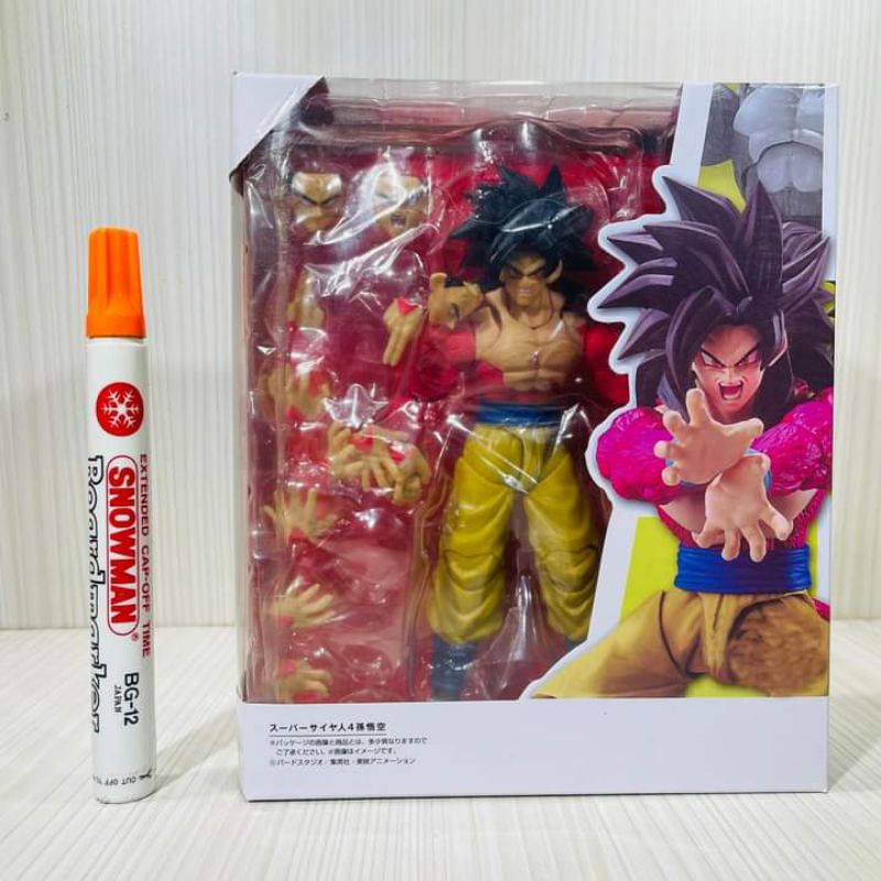 mainan action figureshf son gokou super saiyan 4shfiguarts recast bandaidragon ball supertinggi seki