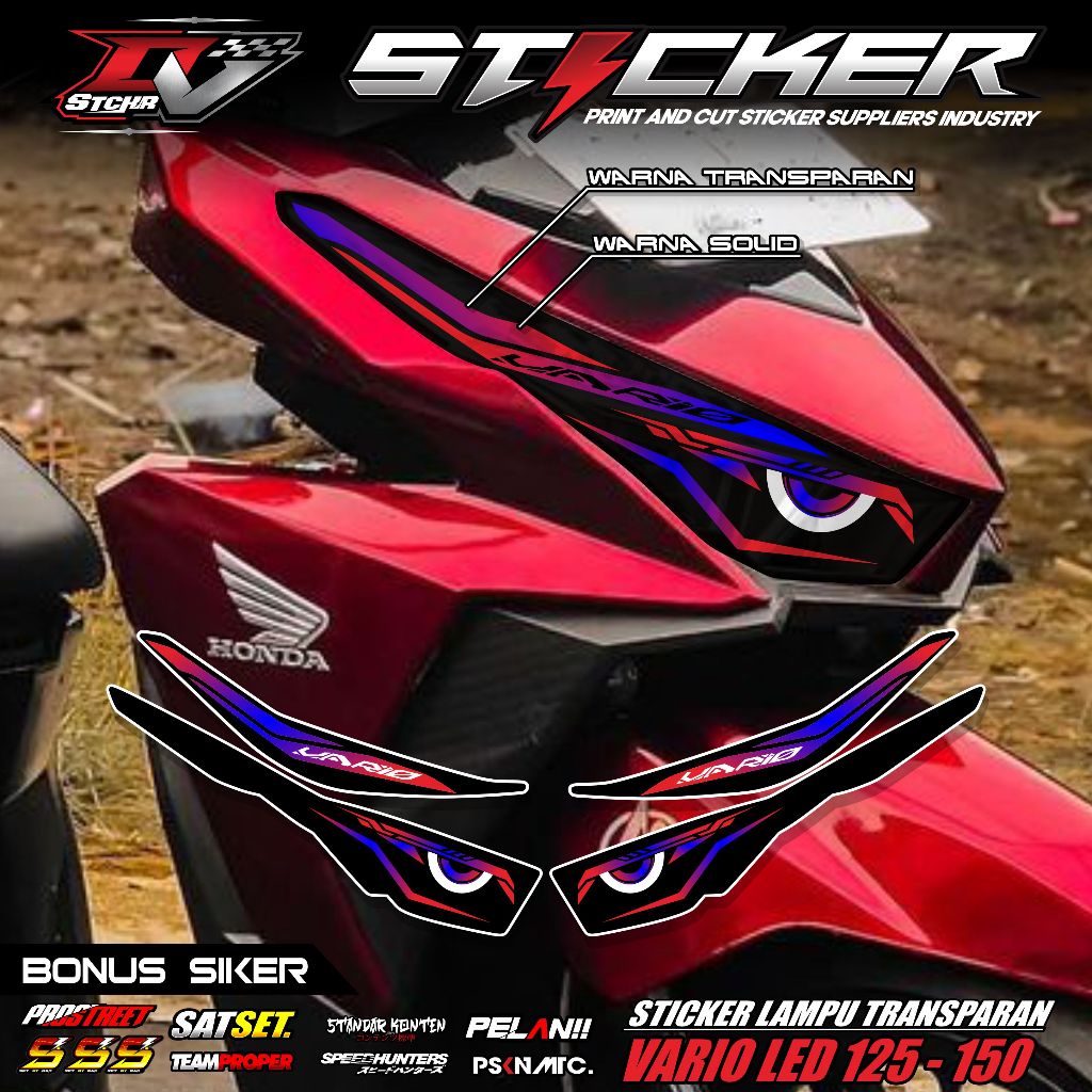 STIKER VARIASI LAMPU ALIS MOTOR VARIO 125 150 LED-STICKER VARIASI LAMPU MOTOR 03