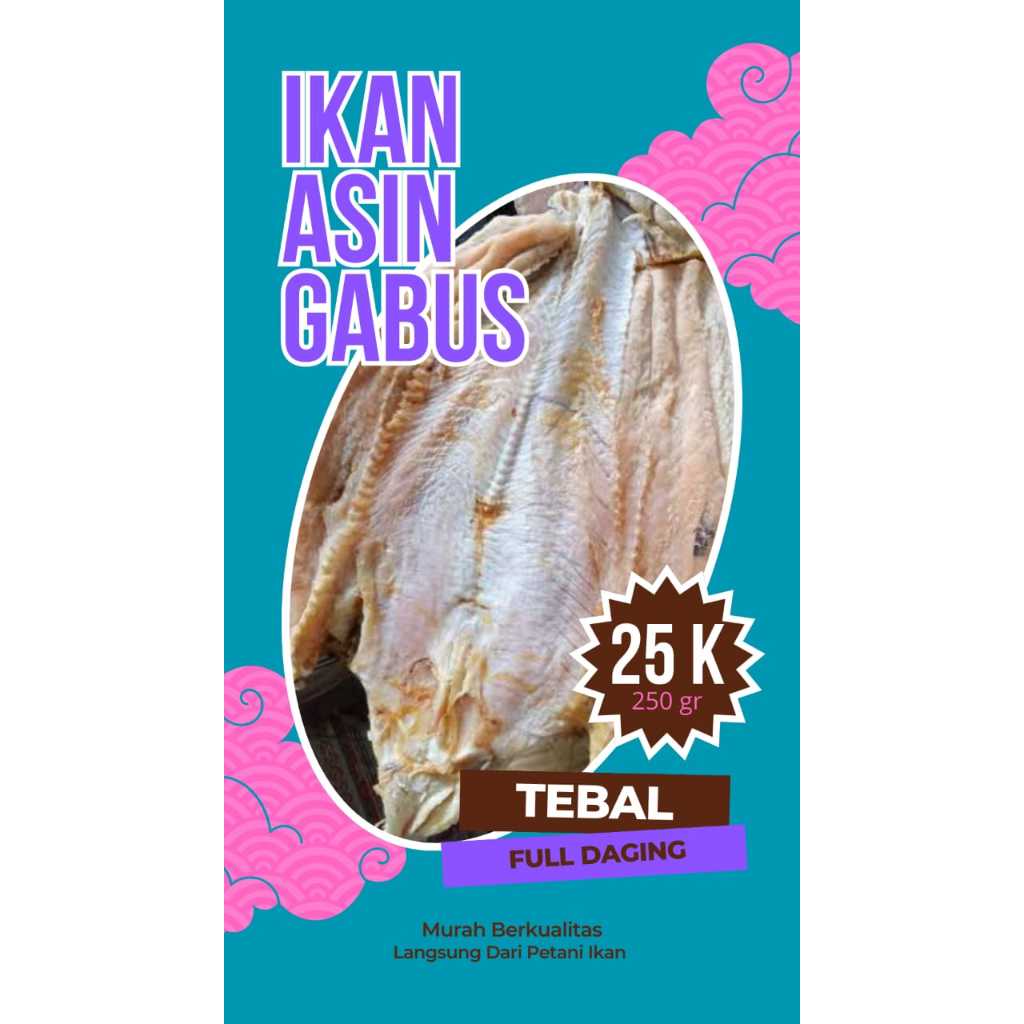 

IKAN ASIN GABUS MURAH BERKUALITAS FULL DAGING 250 gr