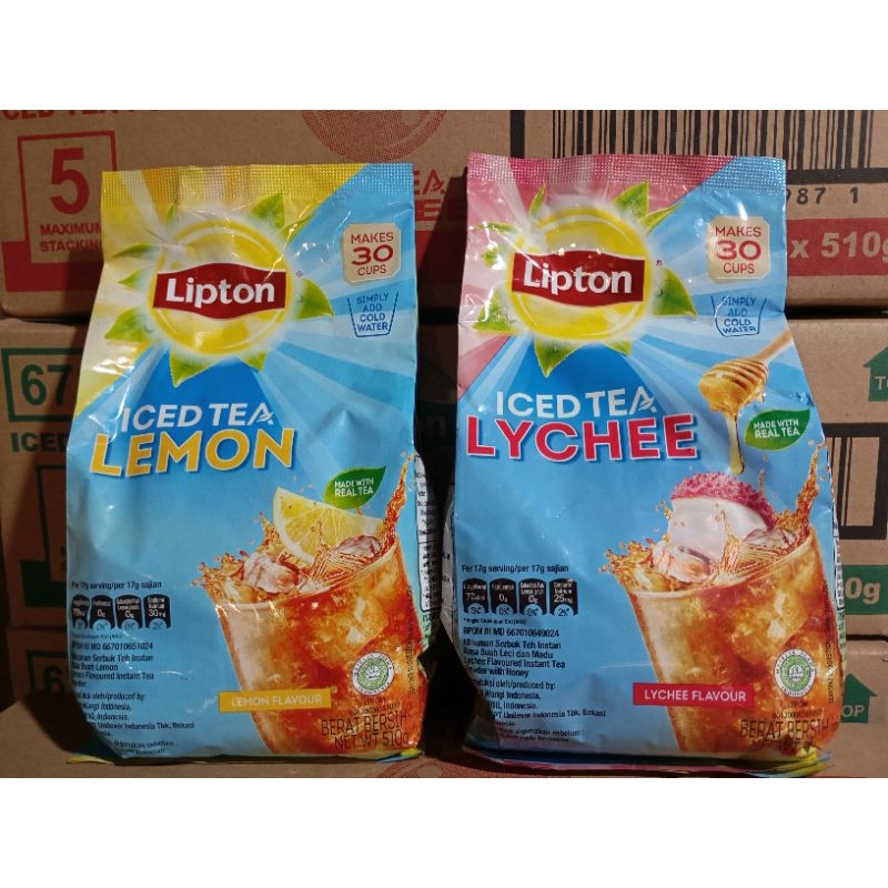 

Lipton Iced Tea Lemon dan Lychee 510g