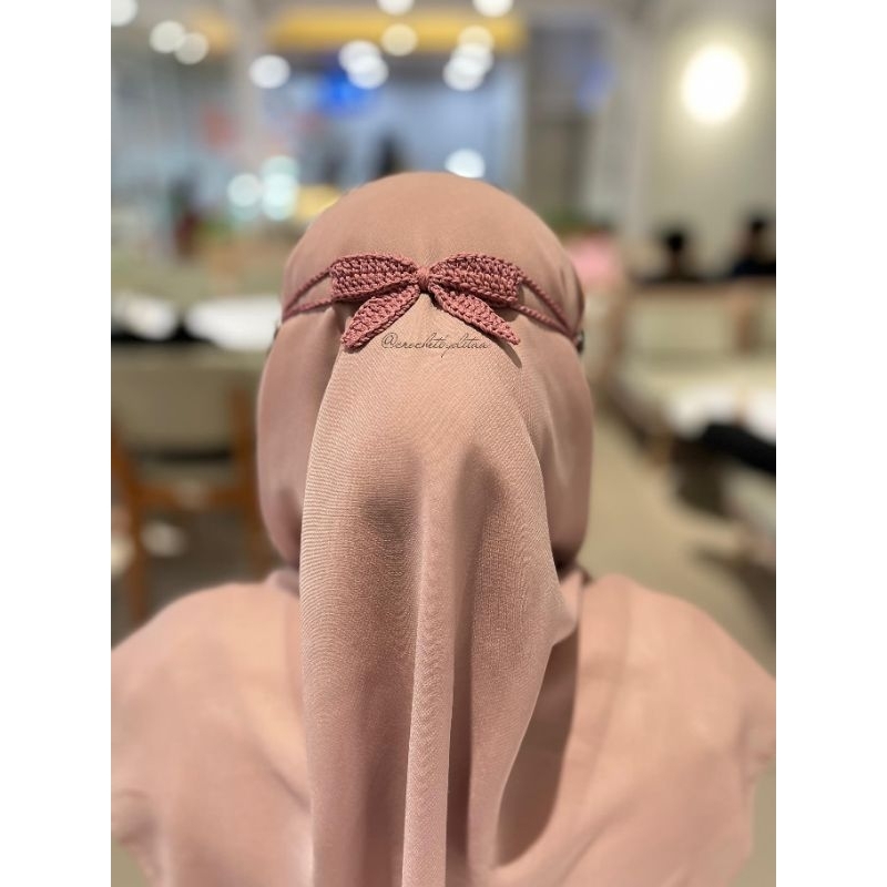 Konektor Masker Rajut Pita