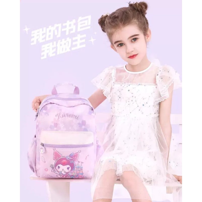Tas Sekolah TK SD Imporf Sanrio Backpack Melody Tas Ransel Kuromi Tas Sekolah Cinnamoroll Ransel Mel