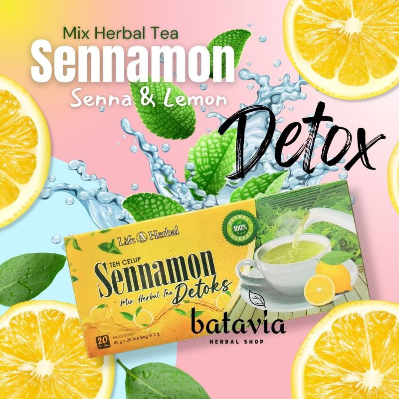 

Sennamon Teh Jati Cina Lemon Senna Lemon Detox Diet Pelangsing Herbal