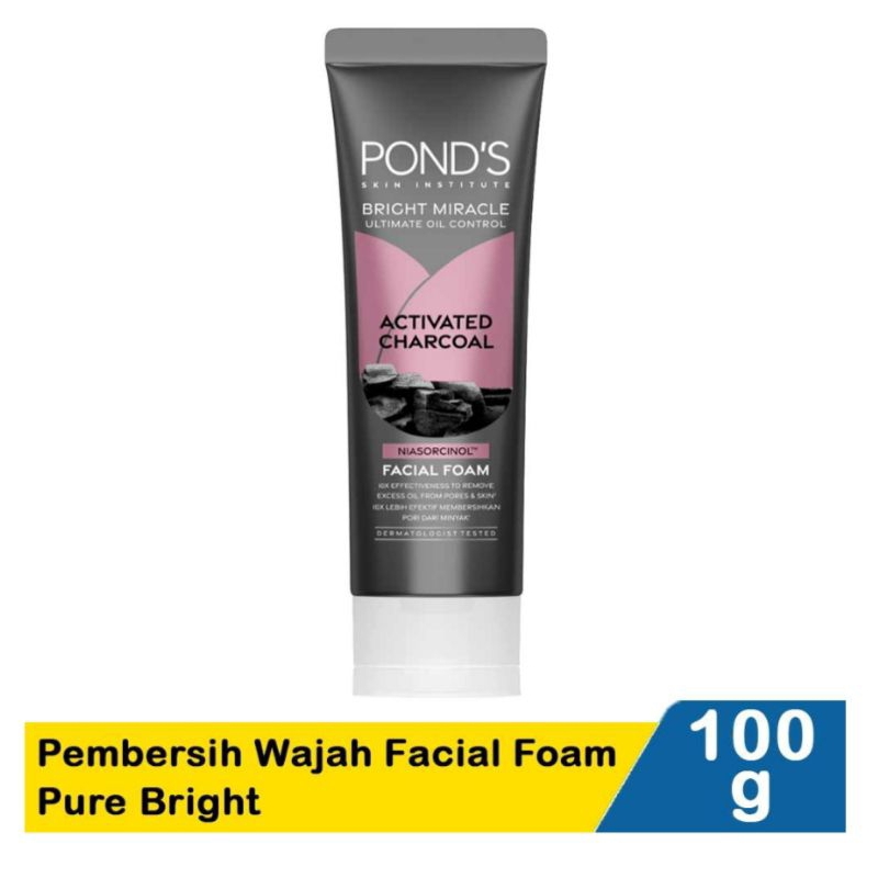 ponds facial foam pure bright 100g