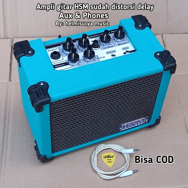 Ampli Gitar HSM Delay Distorsi, Ampli Gitar Mini Delay Distorsi, Ampli Gitar Delay Distorsi