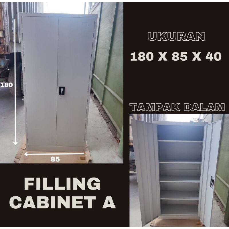 Lemari arsip 2 pintu / feeling cabinet plat besi