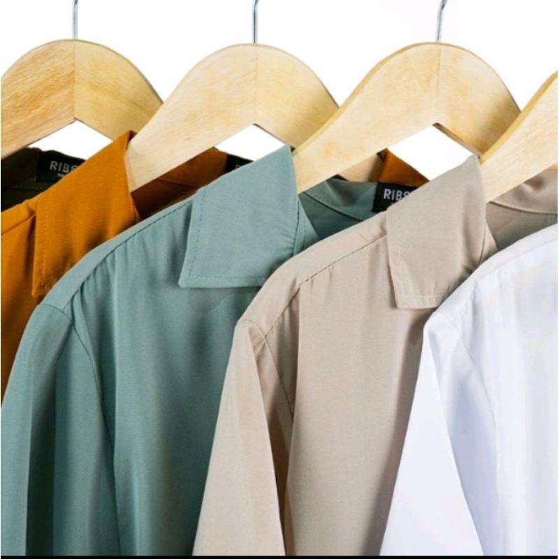 Kemeja Polos Casual Pria Lengan Pendek Termurah Kemeja Pantai