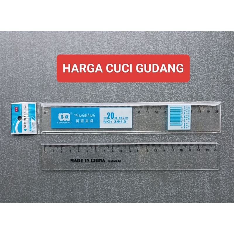 

Rol Penggaris Plastik 20 cm Mika Glass Ruller Harga Cuci Gudang