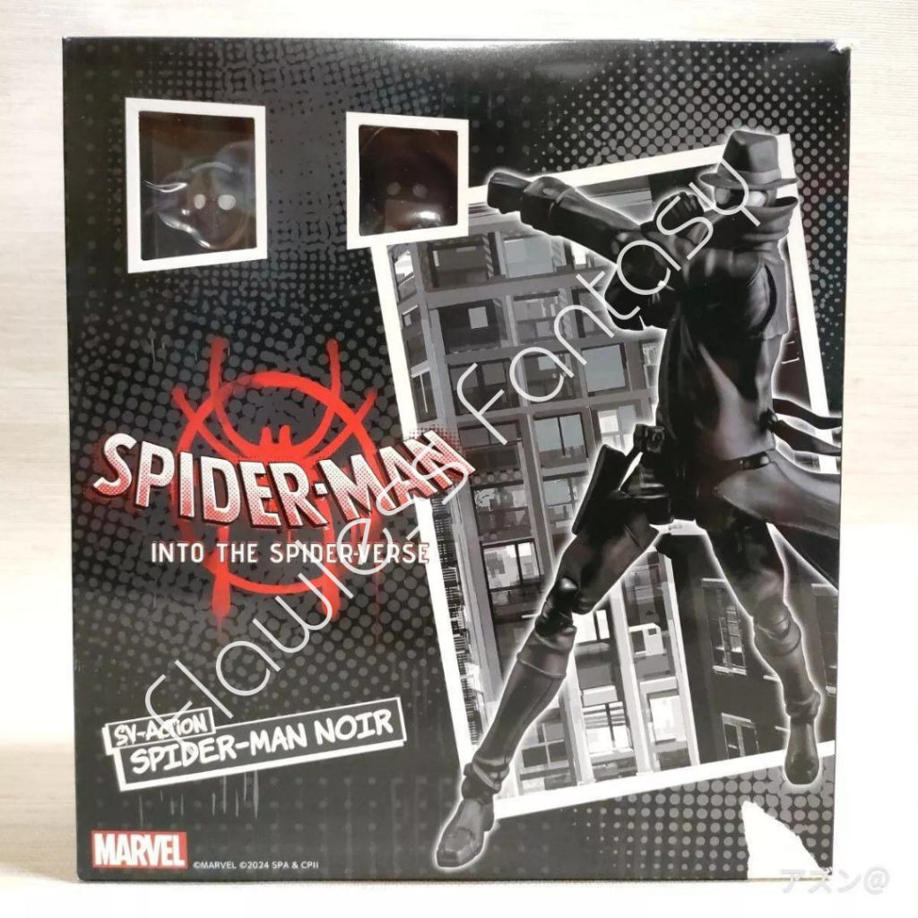 Spiderman Black Spider-Man Noir Into The Spider-Verse Sentinel SV Action Figure