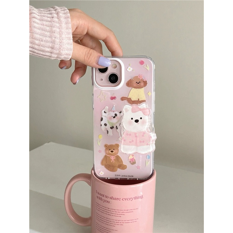 CASE IPHONE IMPORT POP SOCKET CUTE - CASING IPHONE LUCU - KOREAN CASE IPHONE AESTHETIC - CUTE CASE I