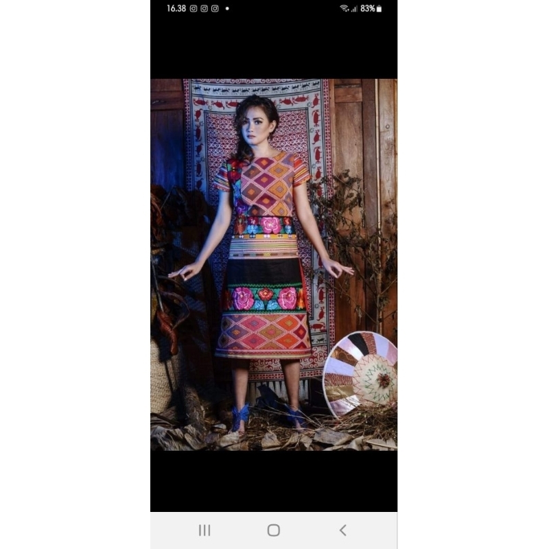 Dress etnik tenun NTT design bg Ofilaim