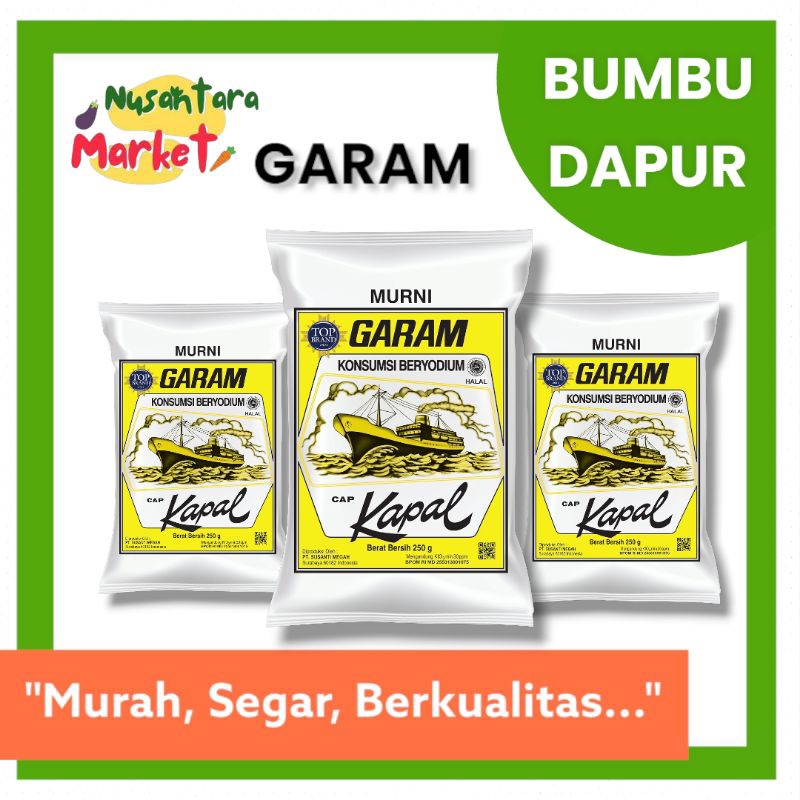 

GARAM KAPAL | 250GR | NUSANTARA MARKET