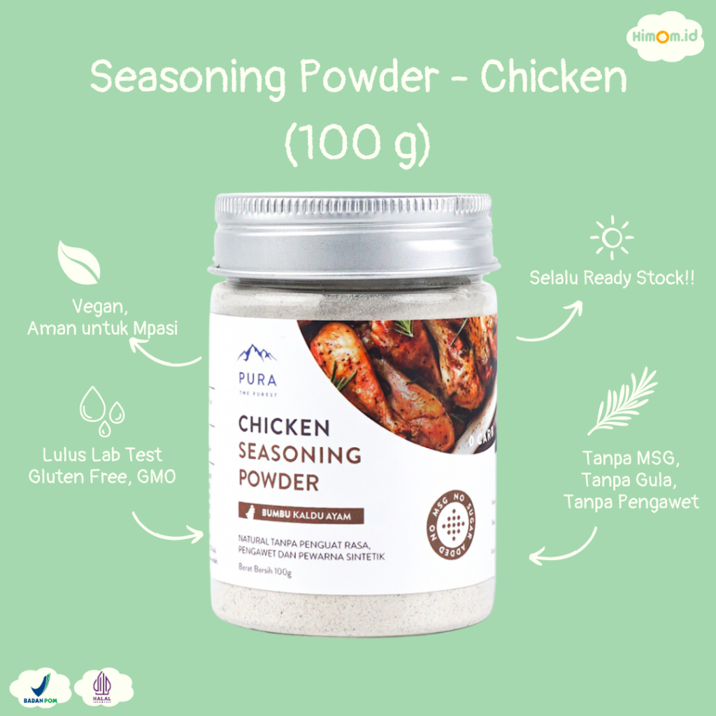 

Pura Kaldu Asli | Bumbu Kaldu Ayam (100gr) - Chicken Seasoning Powder - Kaldu Mpasi - Kaldu Serbaguna