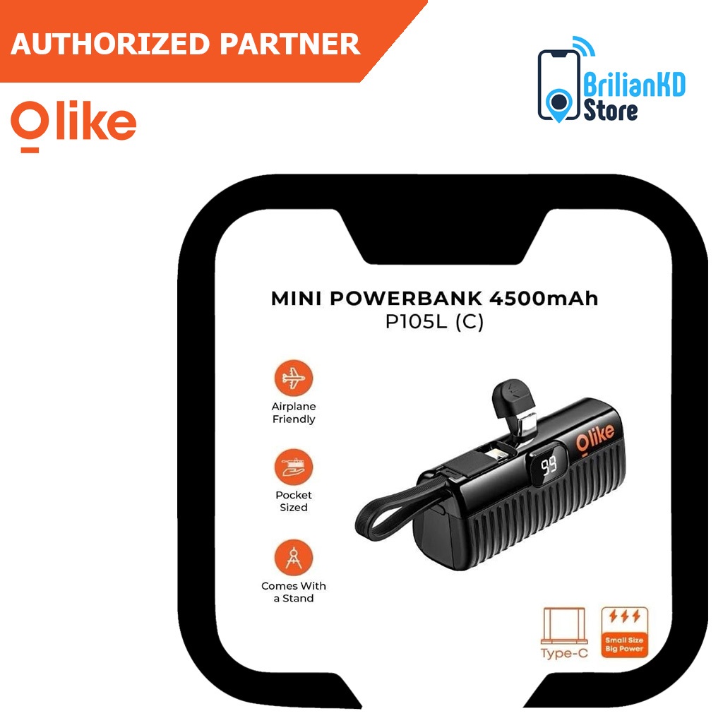 OLIKE P105C P105L LED / Powerbank OLIKE Pocket Mini P105C P105L LED 4500Mah 2.1A flight Friendly