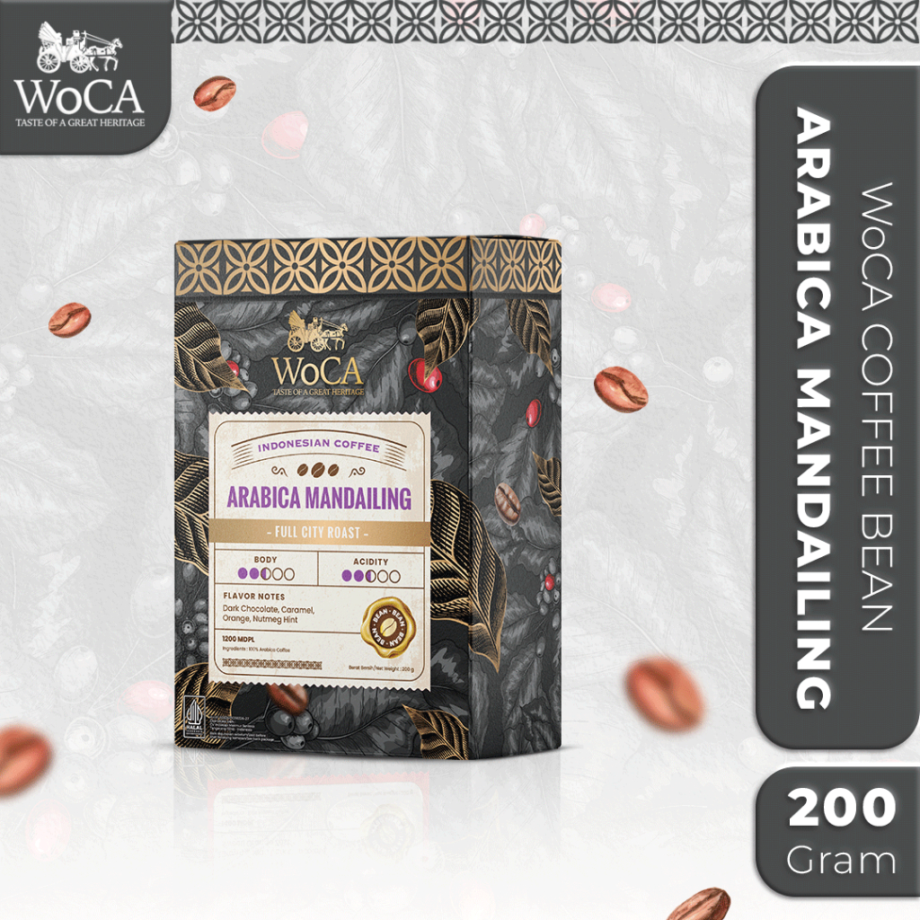 

WoCA Prestige Coffee Arabika Sumatra Mandailing 200gr