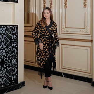 KINNAS BATIK MIRYAM Outer Batik Kondangan Wanita Renda Batik Modern Viscose Premium