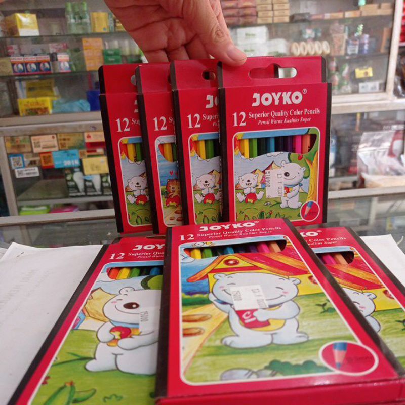 

Pensil Warna Joyko terdiri dari 12 Warna