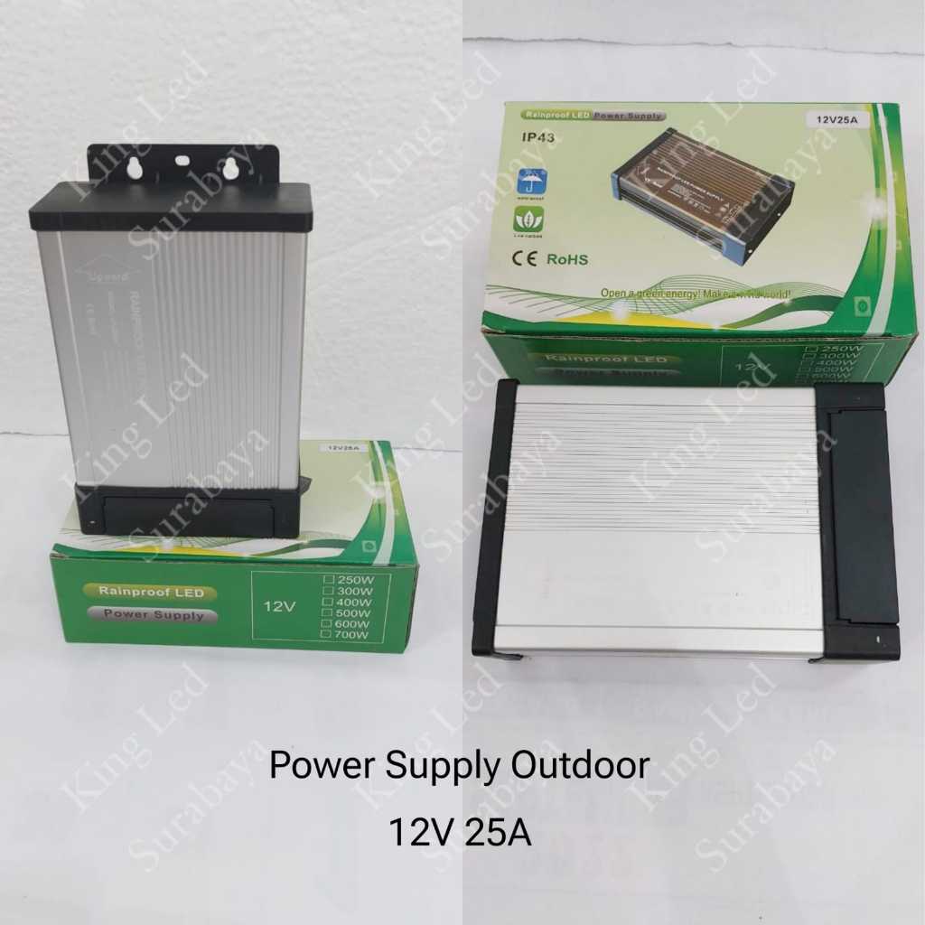 Power Supply Outdoor Switching 12V 25A 300W Trafo Adaptor Rainproof