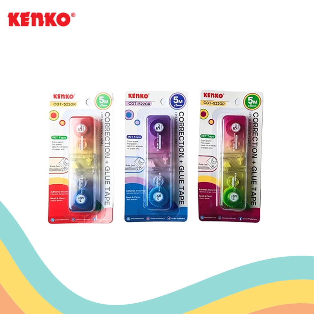 

CORRECTION + GLUE TAPE KENKO CGT-522GR (1 PCS)