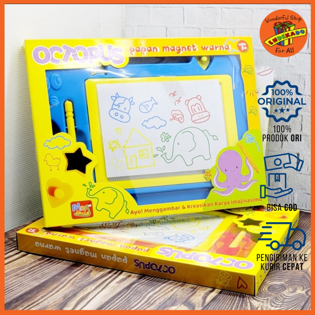 

Papan tulis octopus 98011 / papan tulis magnet warna / papan tulis belajar menulis menggambar