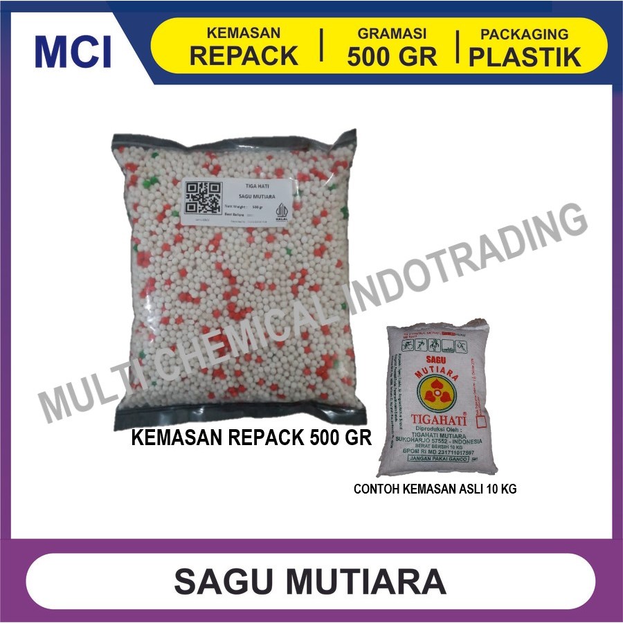 

SAGU MUTIARA 500 GR / PACAR CINA BUTIRAN