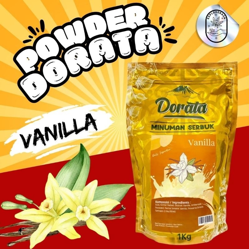 

Dorata powder varian rasa vanilla isi 1kg