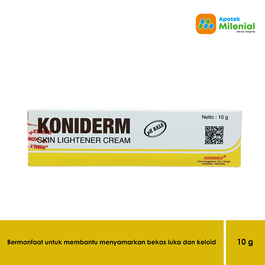 Koniderm Cream 10 Gram / Menyamarkan Bekas Luka dan Keloid