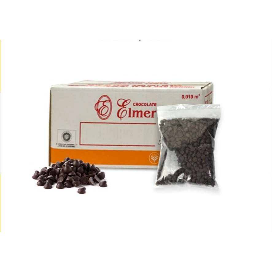 

ELMER CHIPS DARK KUNCUP ECER 500GR. COKLAT CHIPS BENTUK KUNCUP