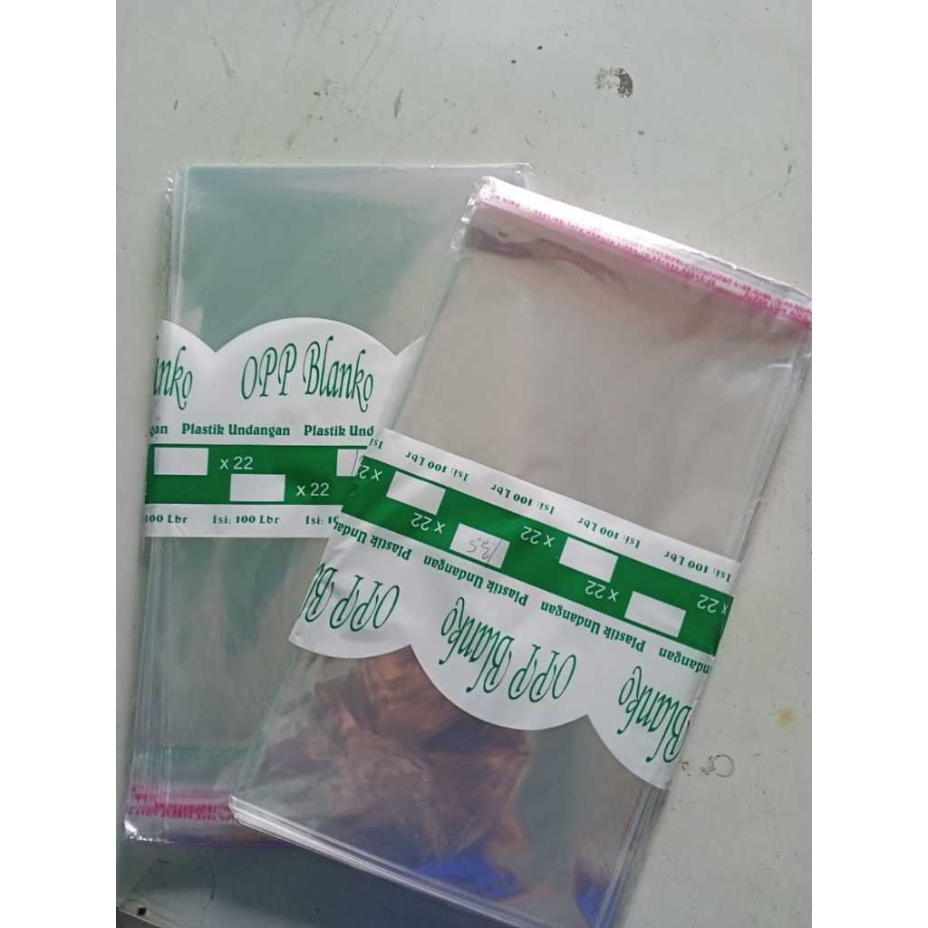 

Plastik Opp 13,5 Cm X 22 Cm / Plastik Undangan