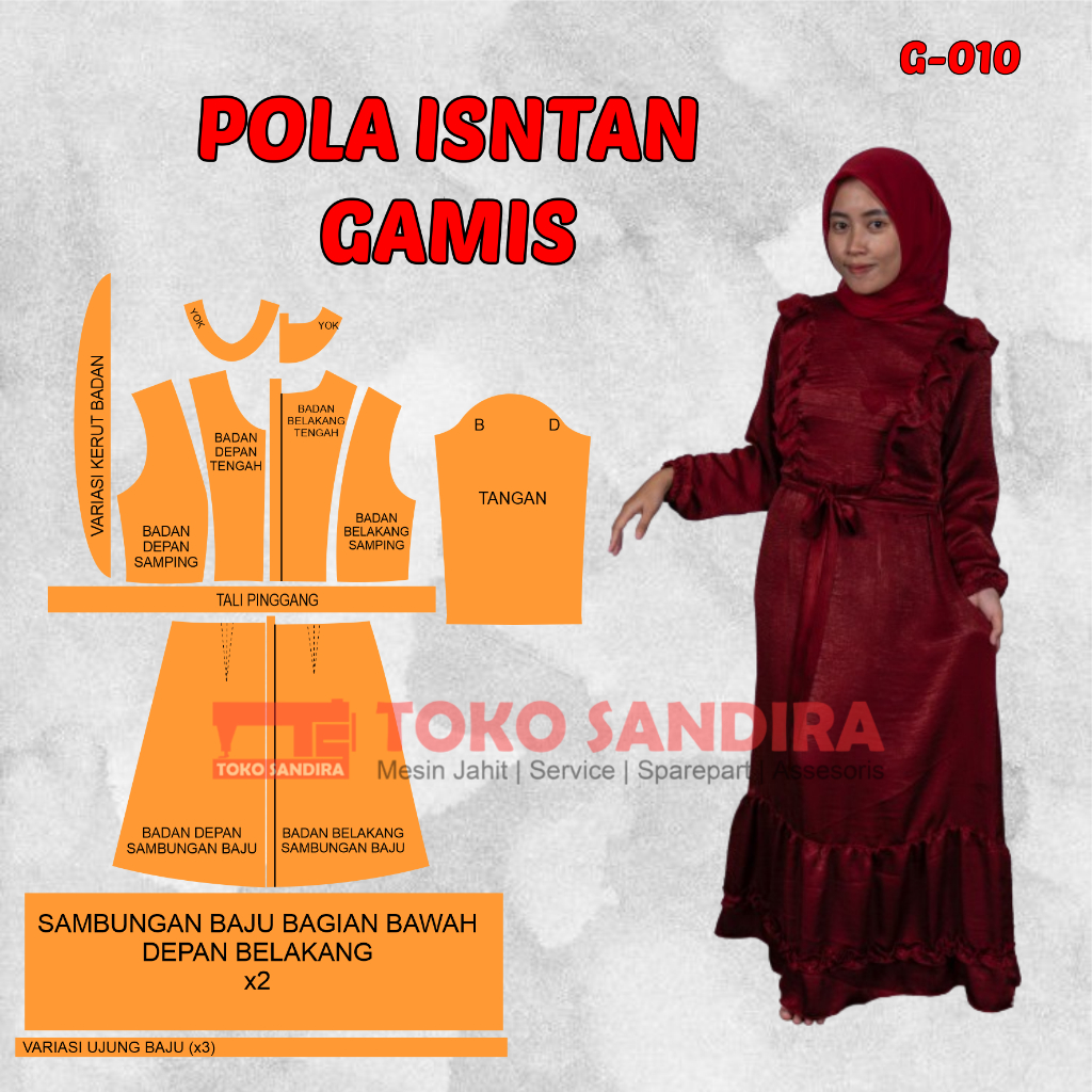 pola gamis/pola instan gamis/pola gamis maxi/pola instan murah/pola gamis dress/pola jahit komplit/p