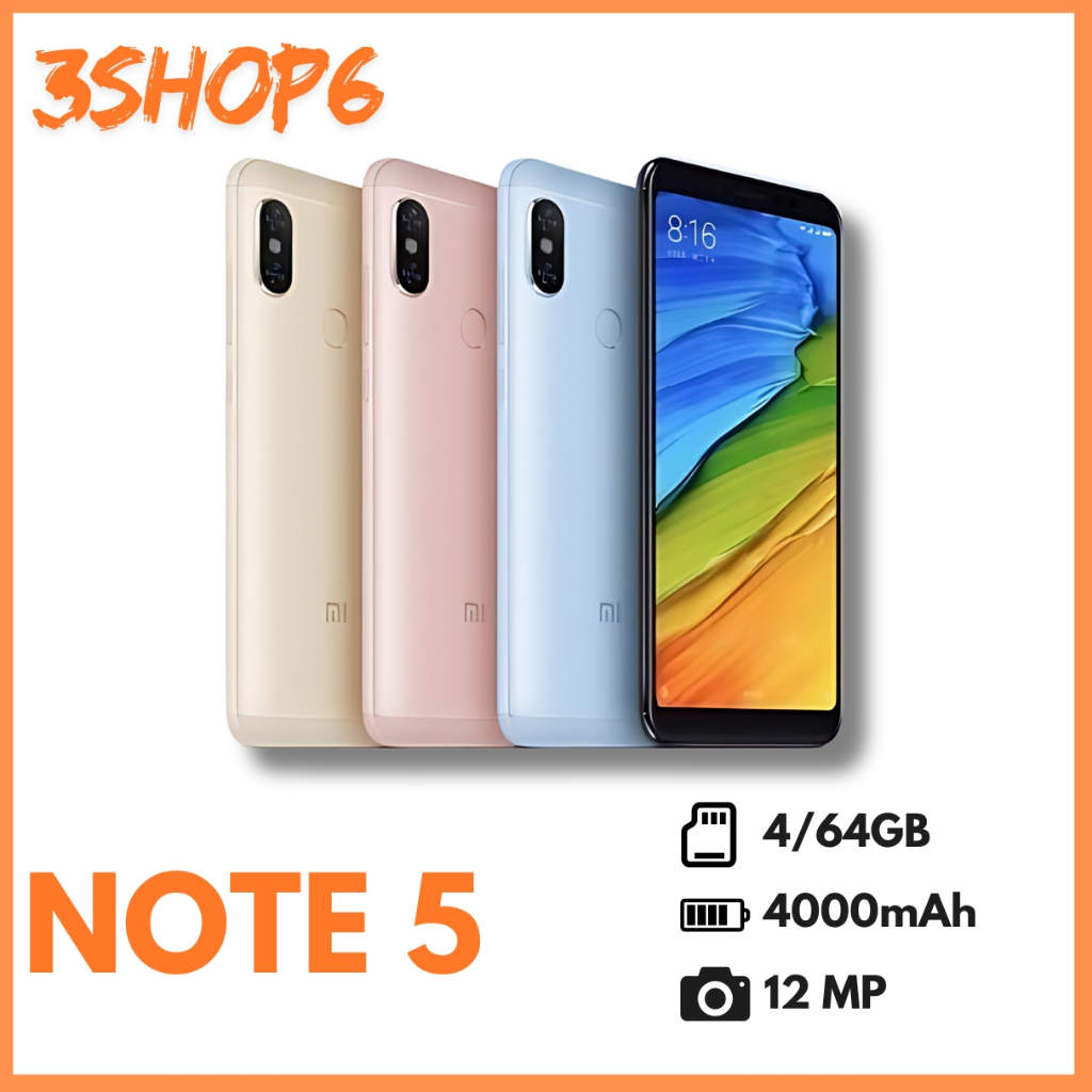 【HP BARU】【BISA COD】SMATPHONE Redmi Note 5 RAM {3/32},{4/64},{6/64} BERGARANSI 12 BULAN