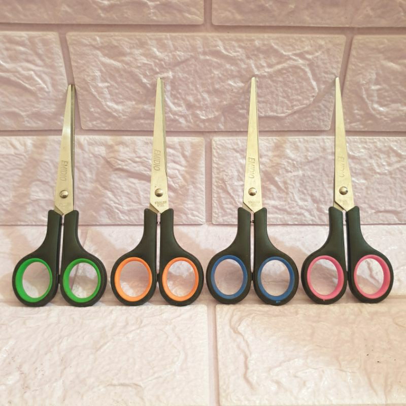 

Gunting Warna Merk Emidio Tanggung 6.5 Inch (16 cm) Stainless / Gunting Serbaguna / Scissors Multifungsi