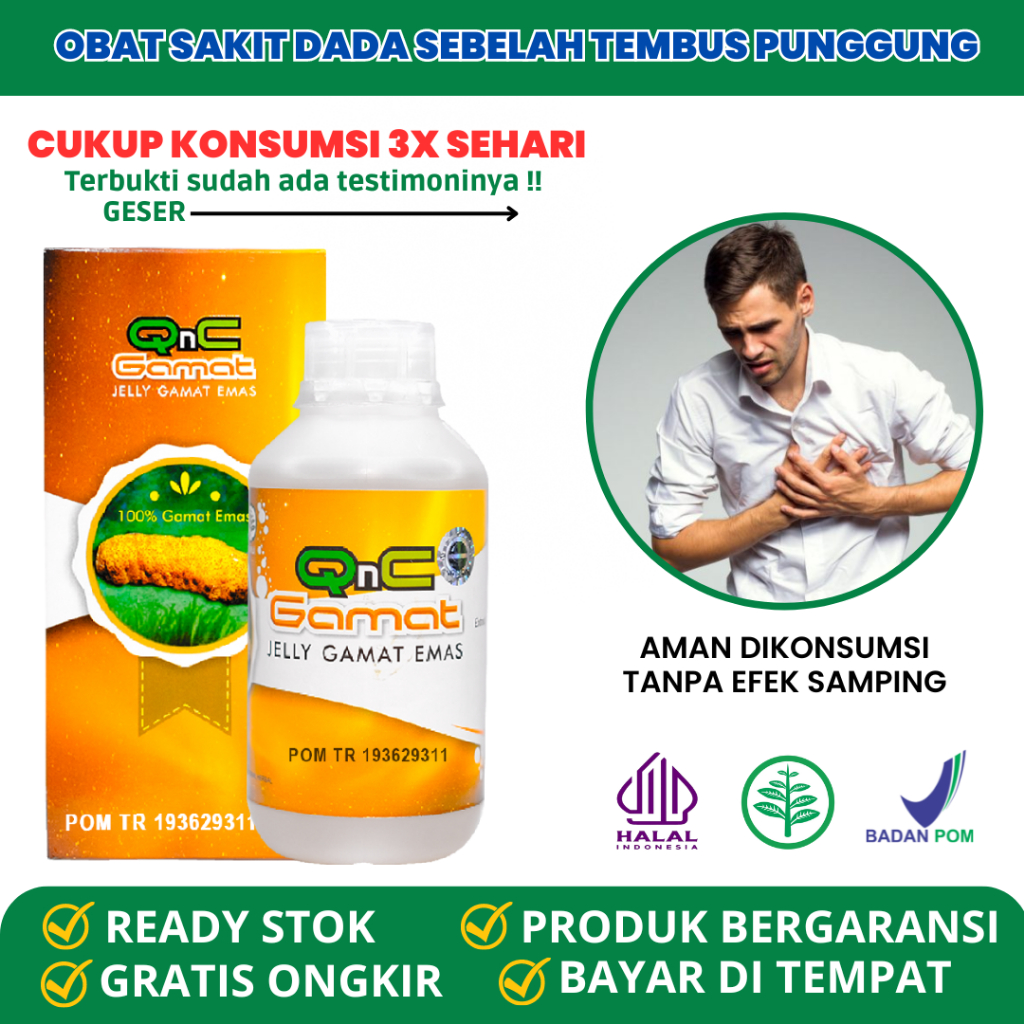 Obat Sakit Dada Sebelah Kanan / Kiri / Tengah Sampai Punggung