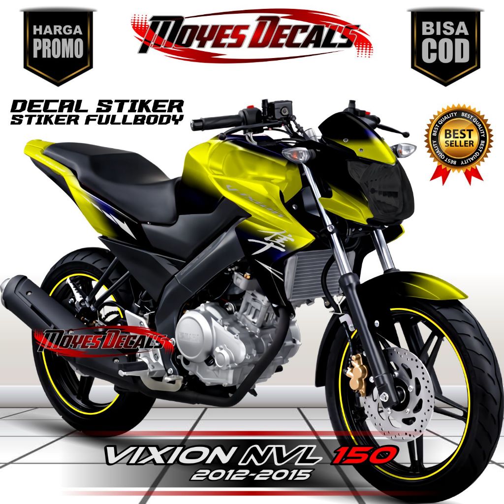 DECAL MOTOR VIXION NVL - STIKER MOTOR VIXION NVL FULL BODY PREMIUM BERKUALITAS - VARIASI MOTOR VIXIO