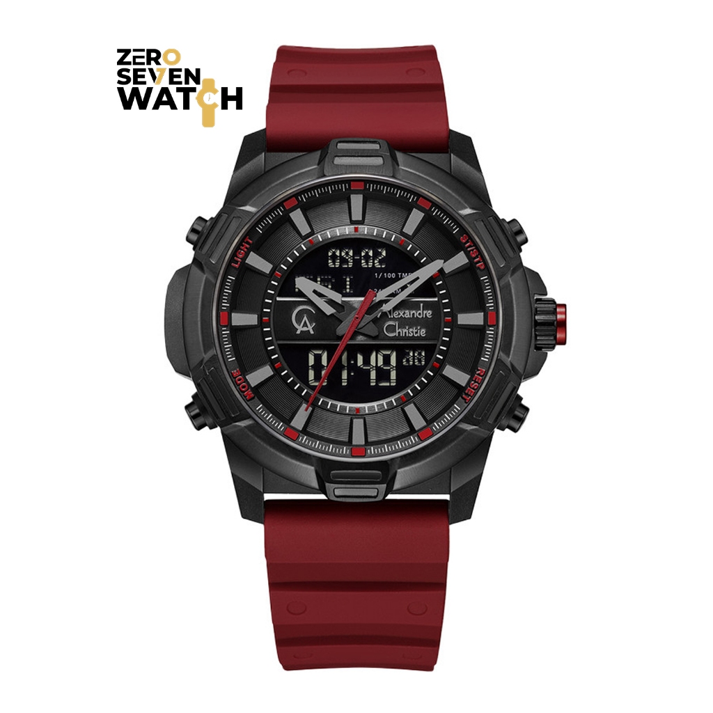 Jam Tangan Pria Alexandre Christie AC 9375 AC9375 Original Rubber