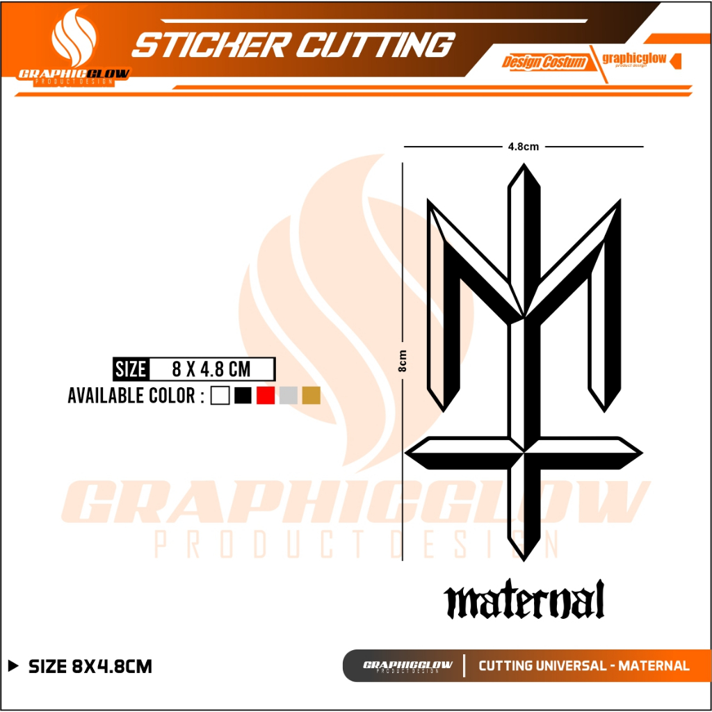 

CUTTING STICKER STIKER MATERNAL LOGO SMALL | STIKER LOGO MATERNAL DISASTER