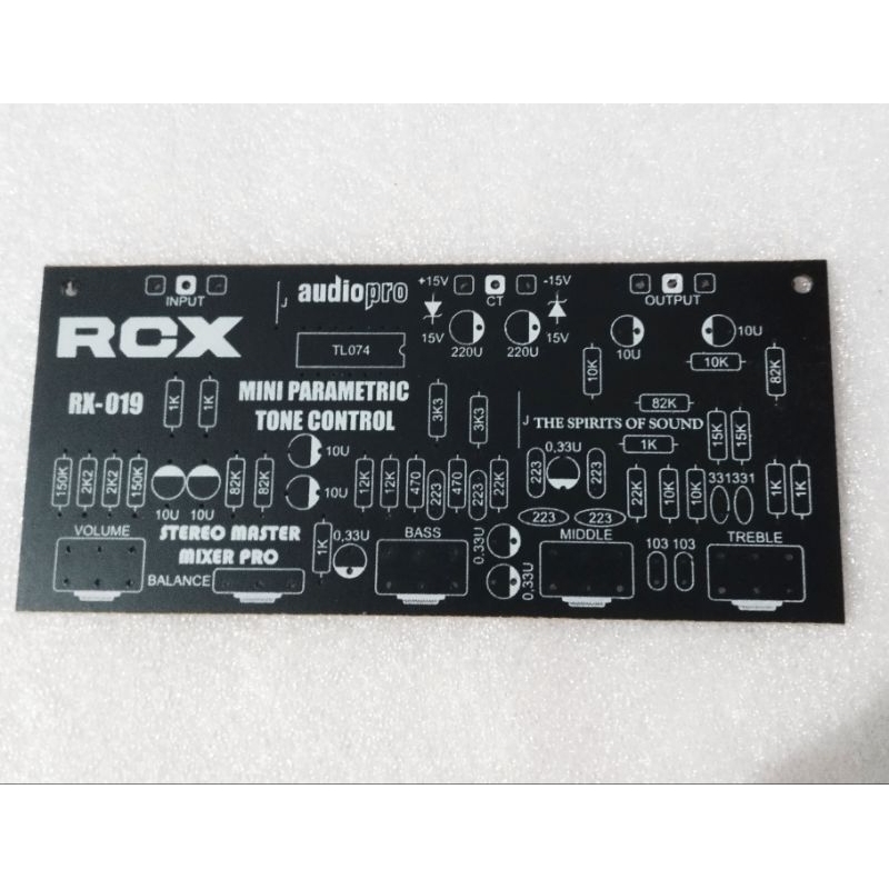 PCB Mini Parametrik Tone Control Stereo Elite RX-019